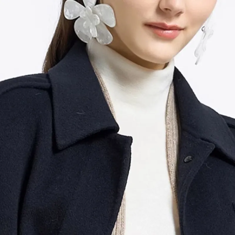 BESIONIA FW23 Coats Women's Blue-5