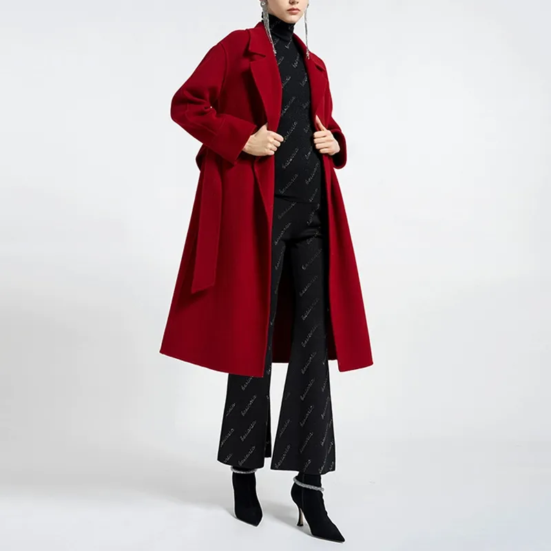 BESIONIA FW23 Coats Women's Red-3