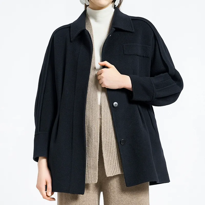 BESIONIA FW23 Coats Women's Blue-3