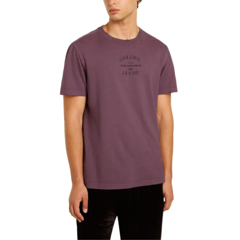 Golden Goose Logo Printed Crewneck T Shirt-3