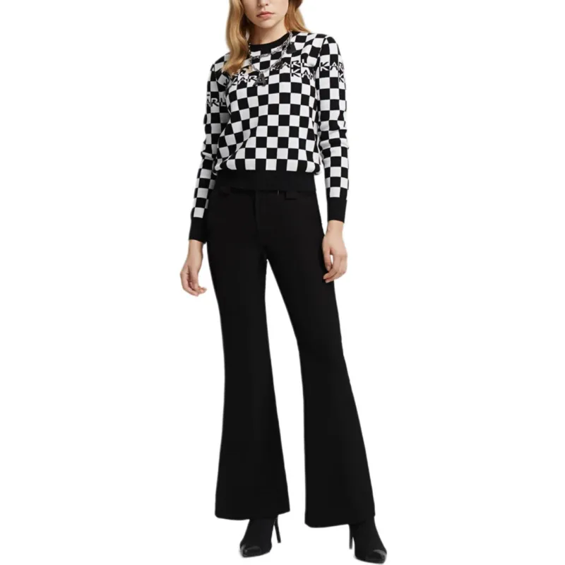 KARL LAGERFELD Knitwear Women's Black White-4
