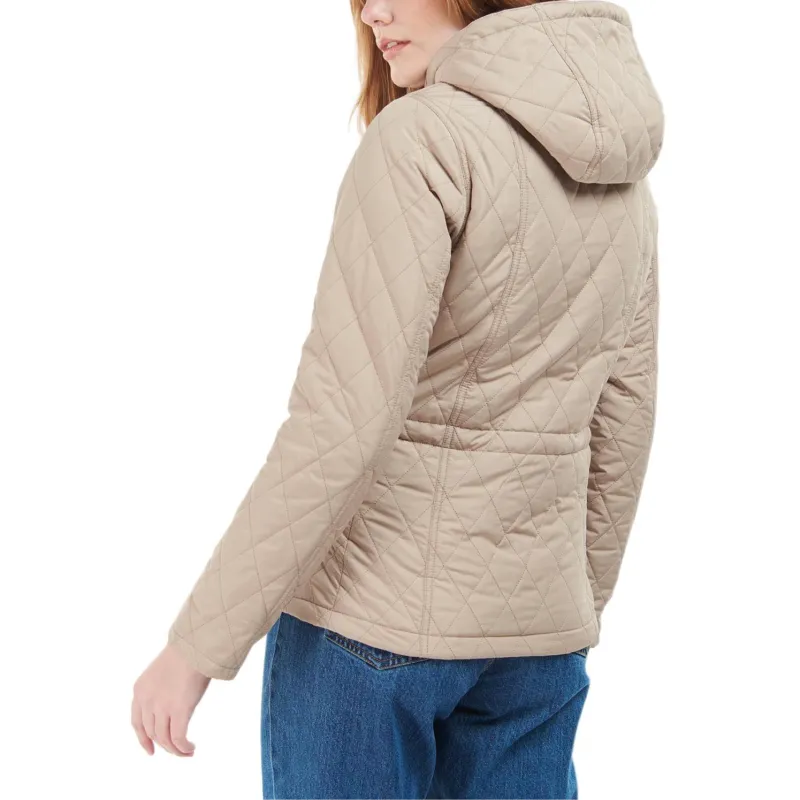 BARBOUR Puffer Jacket Women's Beige-3