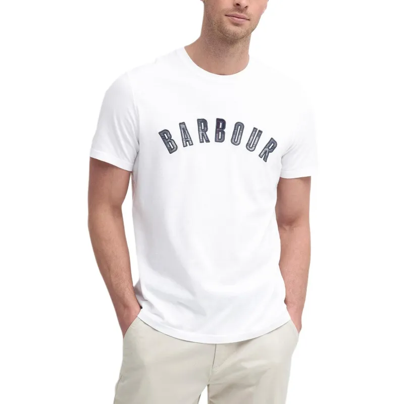BARBOUR T Shirts Men White-2
