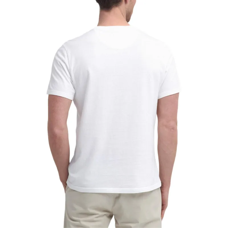 BARBOUR T Shirts Men White-3