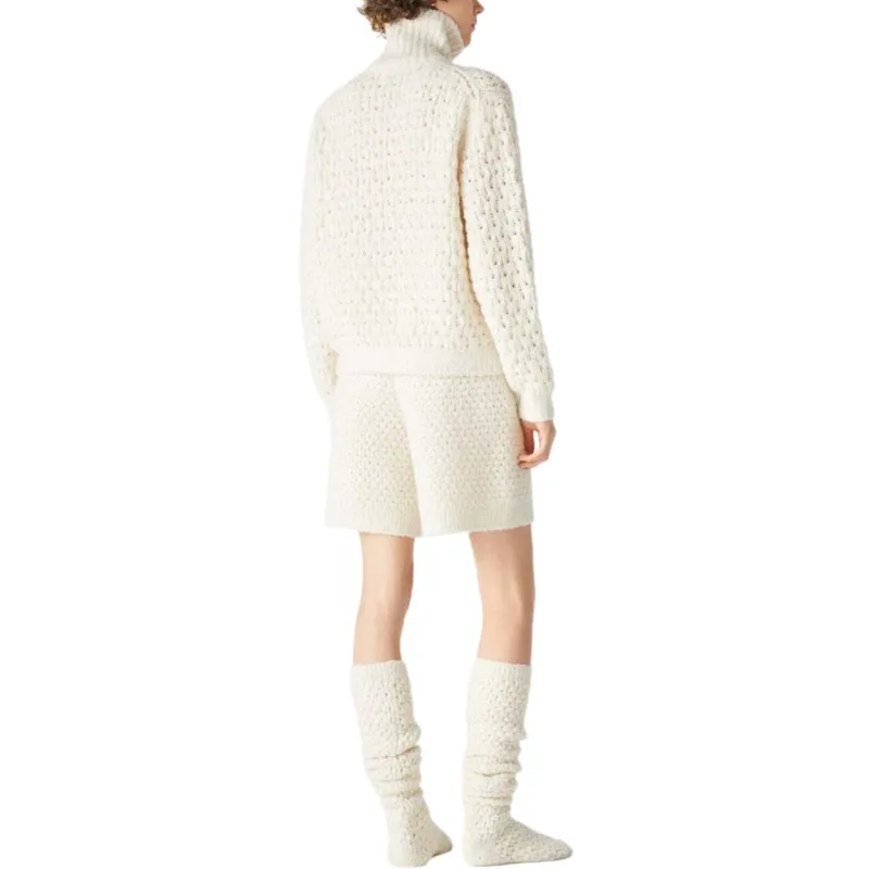 Loro Piana FW24 Cashmere Sweater Women's Snow White-3