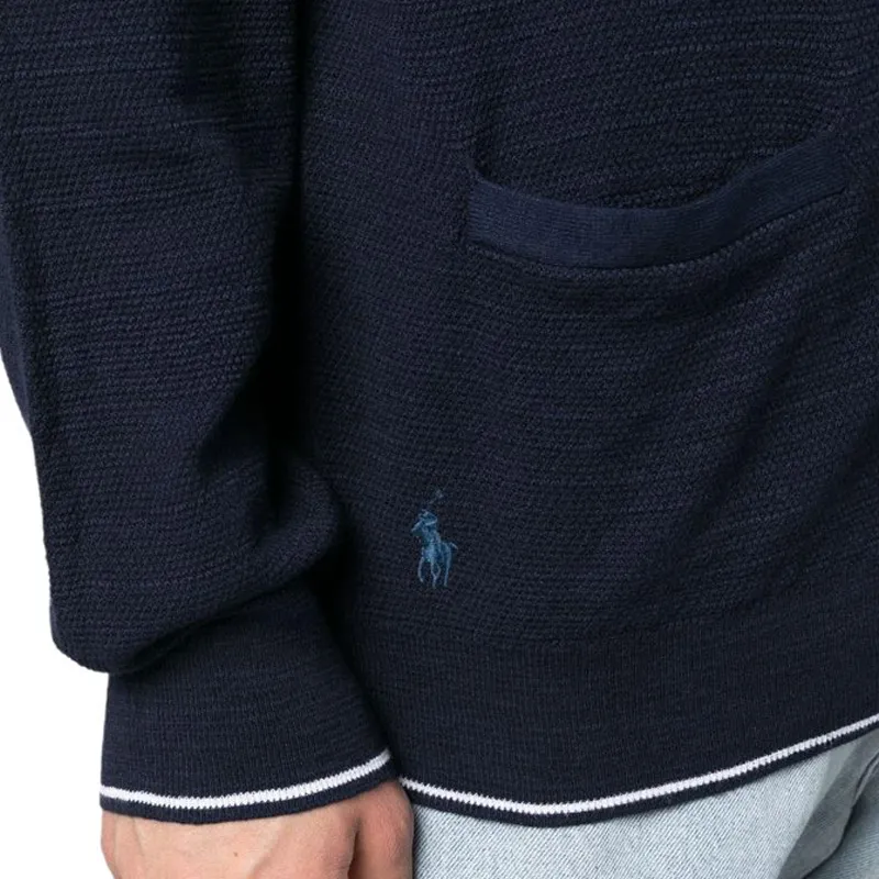 Polo Ralph Lauren Logo embroidered V neck Cardigan-5