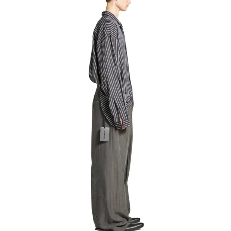 Balenciaga Striped Fluid Shirt-5