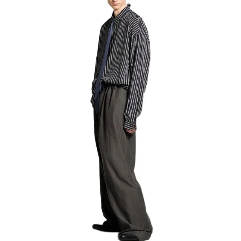Balenciaga Striped Fluid Shirt-3