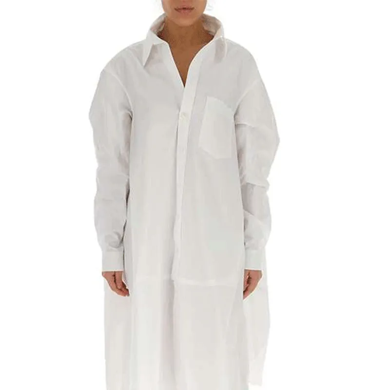 Balenciaga SS21 Long-Sleeved Dresses Women's White-3