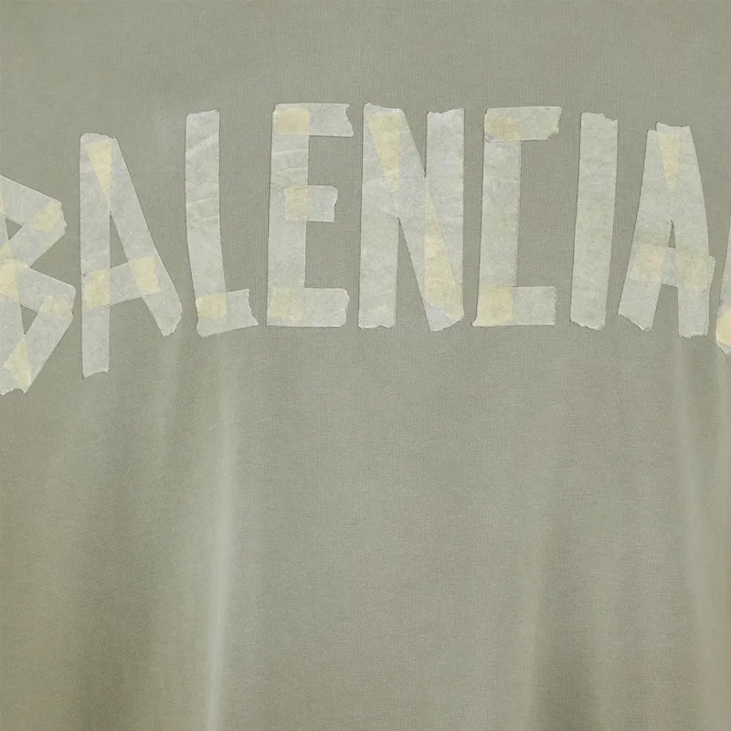 Balenciaga Logo Printed Crewneck T Shirt-5