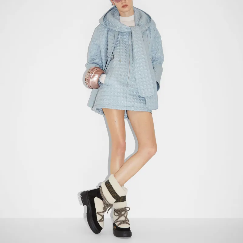 FENDI FW24 Sleeveless Dress Women's Light Blue-2