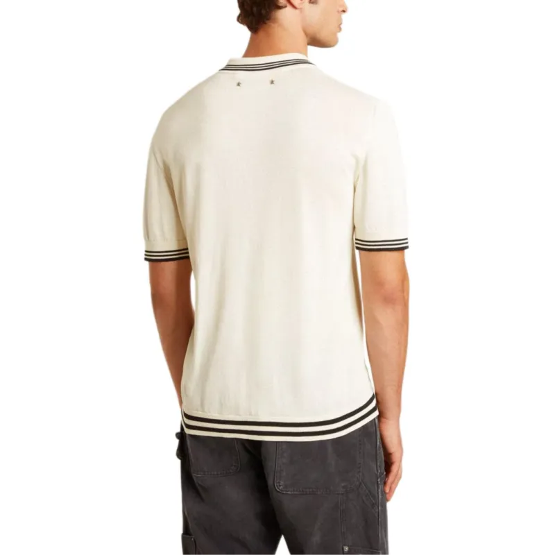 Golden Goose Short Sleeved Knitted Polo Shirt-3