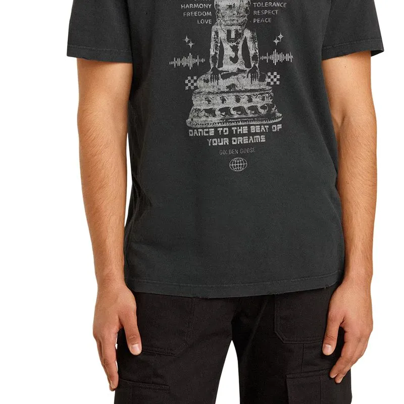 Golden Goose Deluxe Brand Graphic Printed Crewneck T Shirt-5