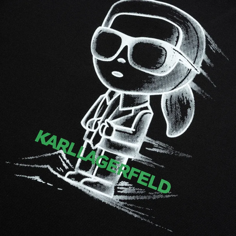 KARL LAGERFELD SS24 Polo Shirt Men's Black-2
