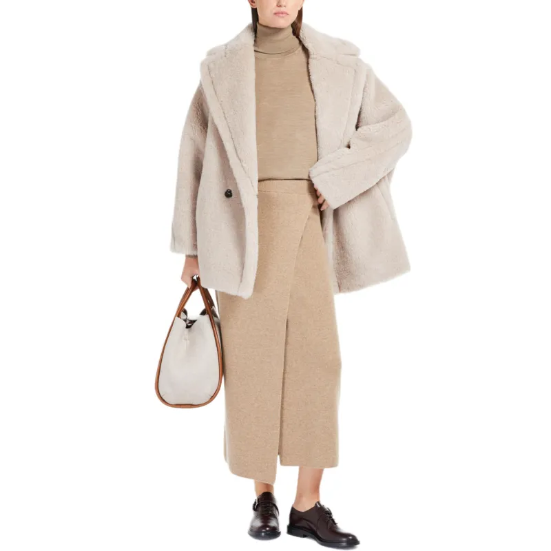 MaxMara Velvet feel Coat Women's Sand-3