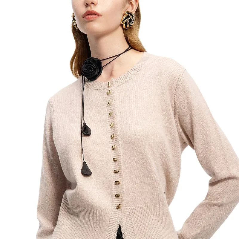 KARL LAGERFELD FW24 Sweater Women's Apricot-3