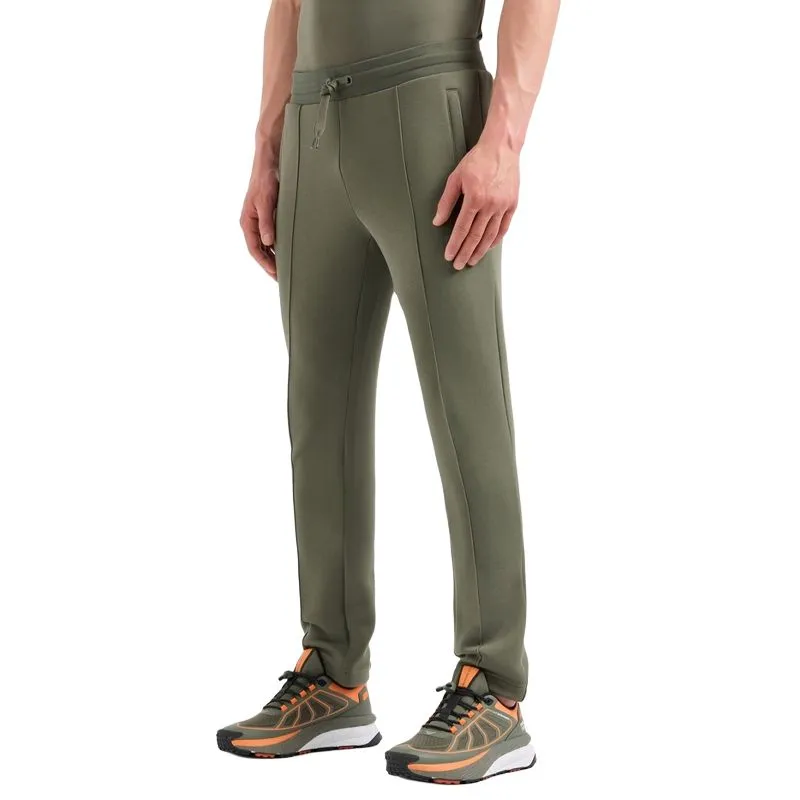 EMPORIO ARMANI EA7 FW24 Knitted Sweatpants Men's Green-3