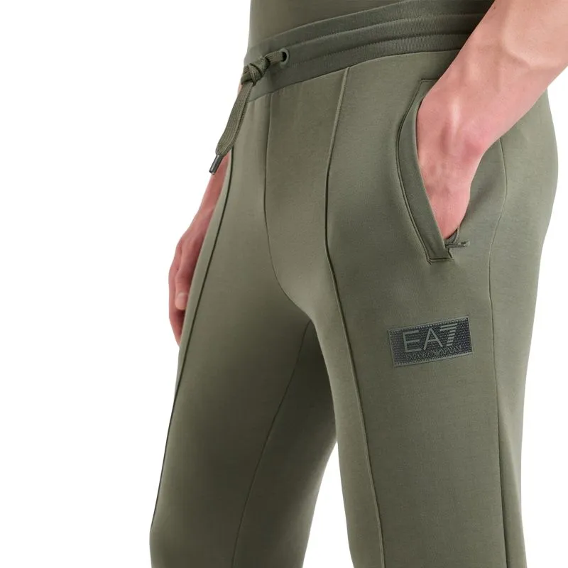 EMPORIO ARMANI EA7 FW24 Knitted Sweatpants Men's Green-4