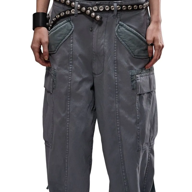 R13 Utility Cargo Tie Detail Pants-5