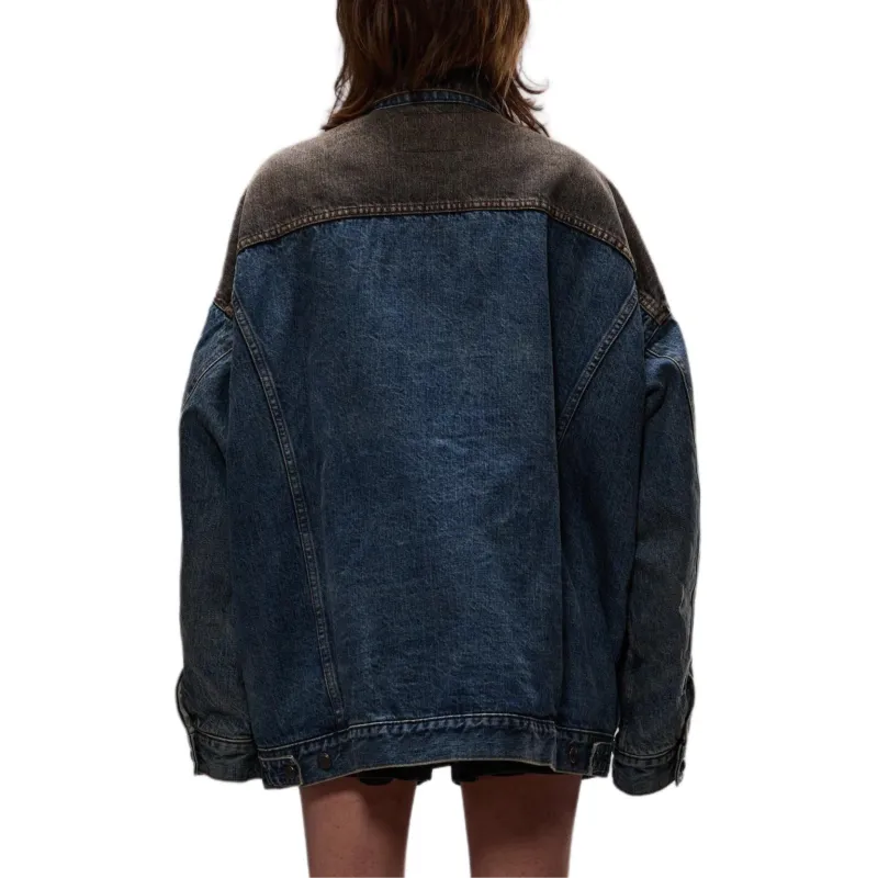 R13 Lacey Oversized Trucker Jacket-2