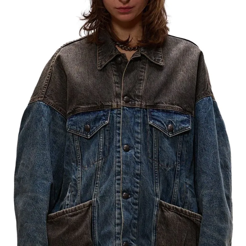 R13 Lacey Oversized Trucker Jacket-4