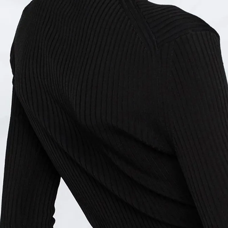 VERSACE Slim Fit Sweater Spring And Autumn Women's Black-5