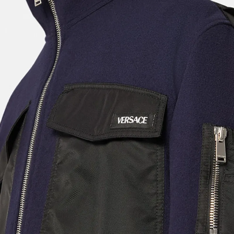 VERSACE Flap-pocket Zipped Jacket-3