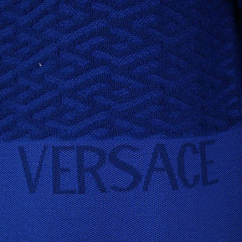 VERSACE Logo intarsia Crew Neck Jumper-4
