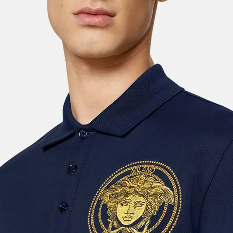 VERSACE VERSACE Polo Shirt Men's Blue-4