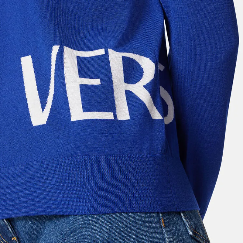 VERSACE Sweaters Women's Blue-4