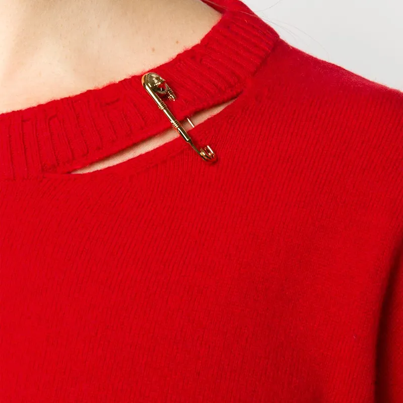 VERSACE Knit Sweater 'Red'-4