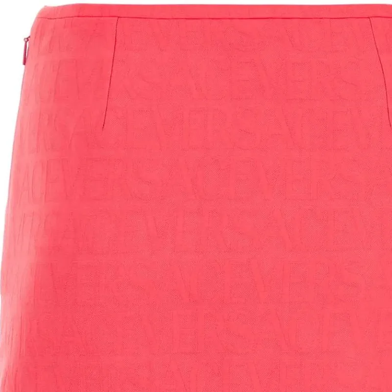 VERSACE Medusa Head motif Virgin Wool Skirt-3