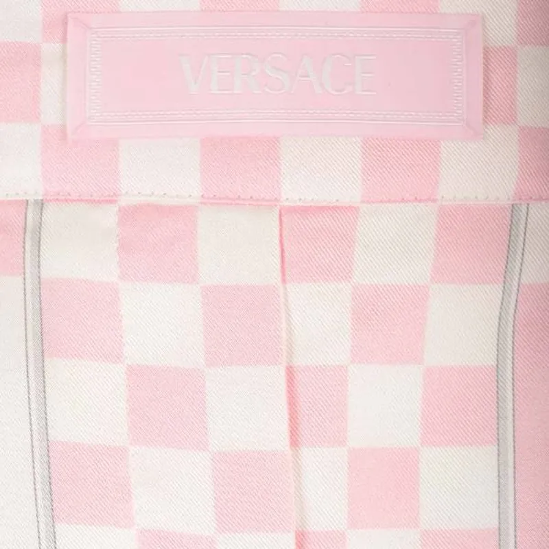 VERSACE Shorts 'Pastel Pink/White/Silver'-6