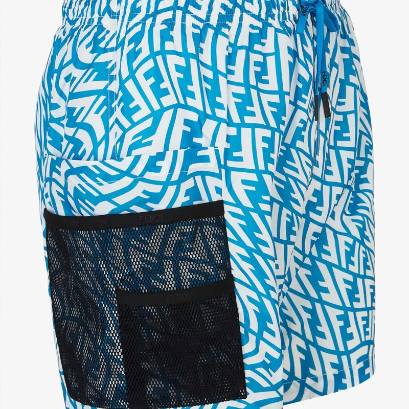 FENDI X Sarah Coleman Fisheye Logo Swim Trunks-4