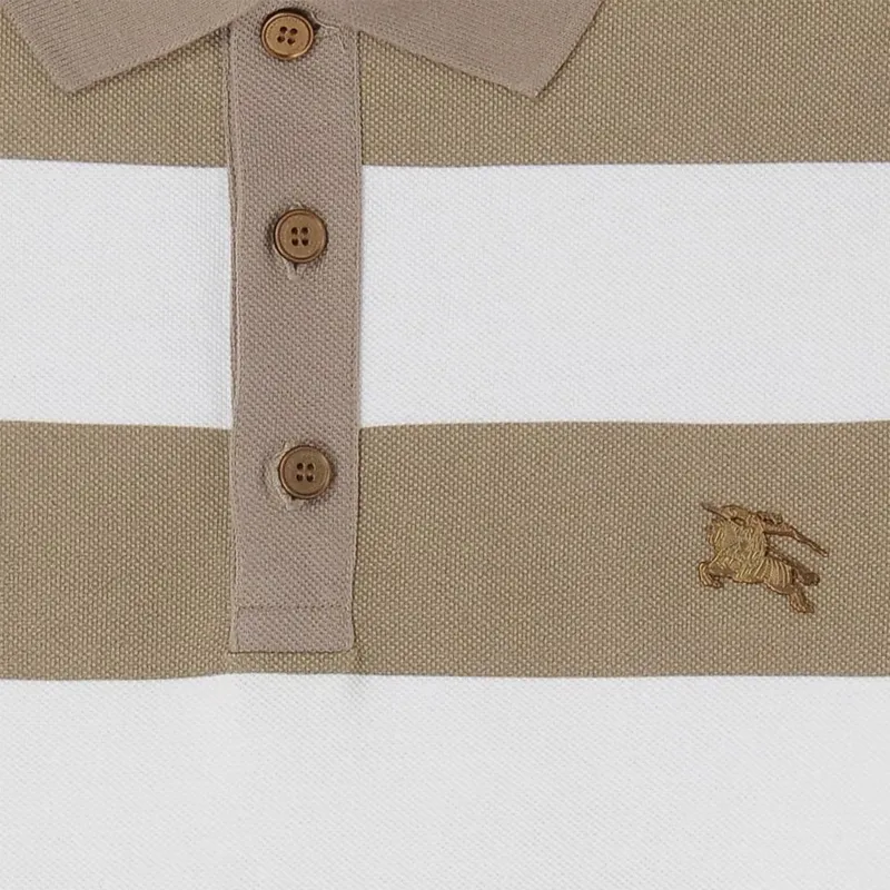 Burberry Polo Shirts Men Beige-4