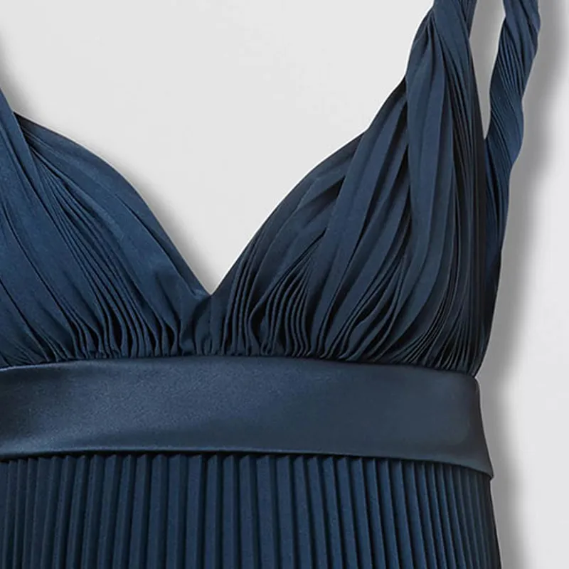 Burberry Empire line Pleated Dress-5