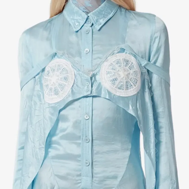 Burberry SS23 Jumpsuit Women's Glacier Blue-4