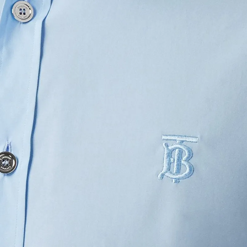 Burberry Shirt Men's Light Blue-5