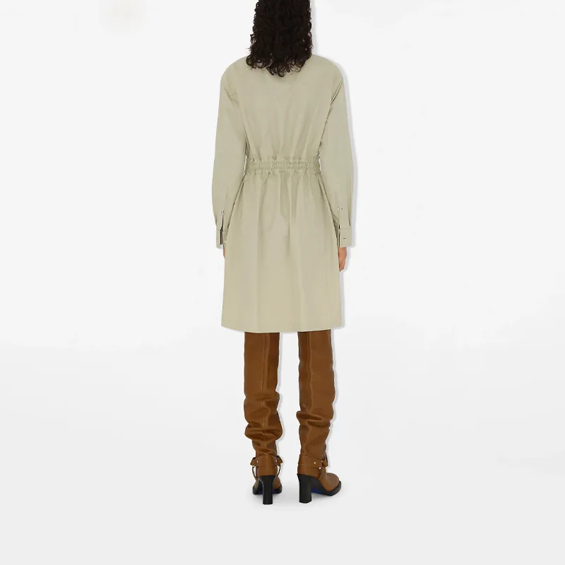 Burberry Belted Cut out Shirt Dress-3