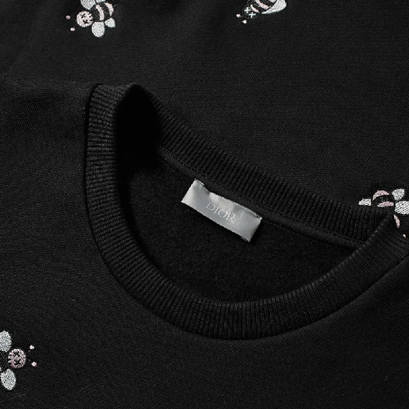 KAWS X DIOR Embroidered Bees Crewneck Sweatshirt-4