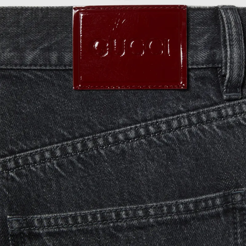 GUCCI Wide Leg Denim Jeans-5