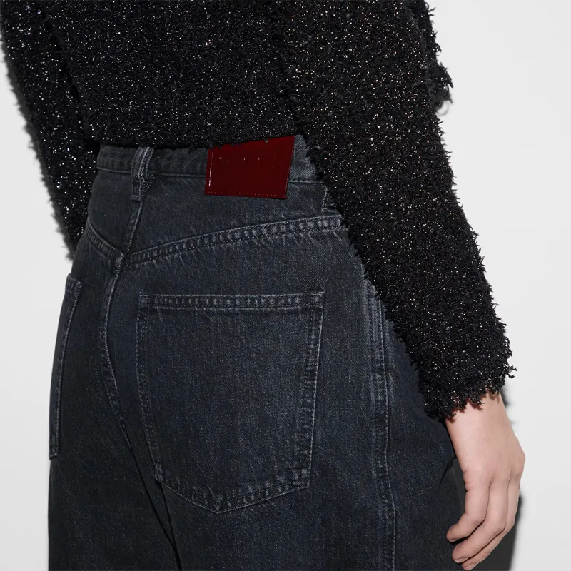GUCCI Wide Leg Denim Jeans-4