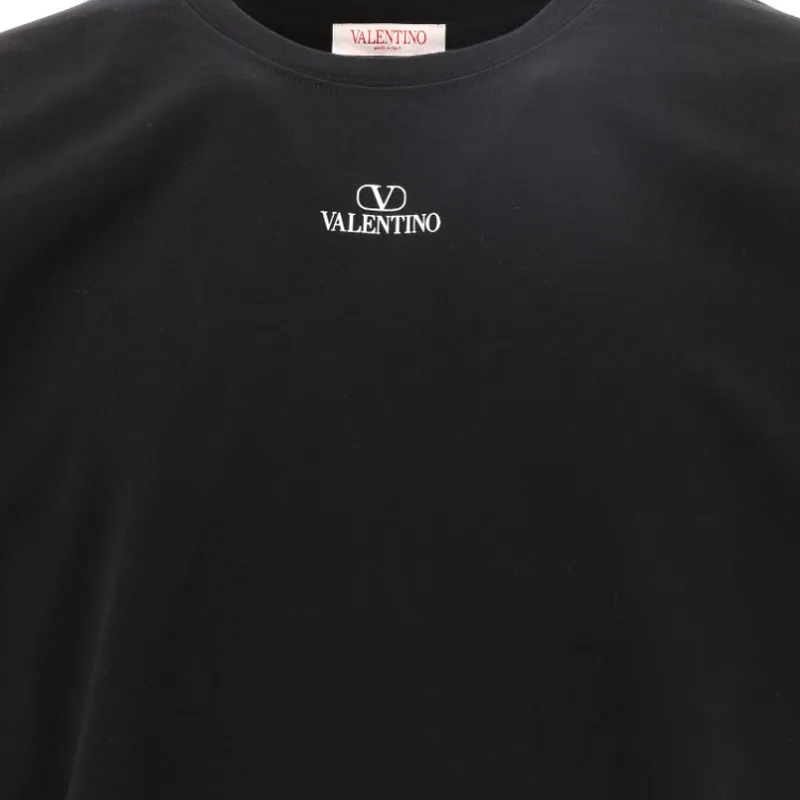 Valentino Logo Printed Crewneck T Shirt-4