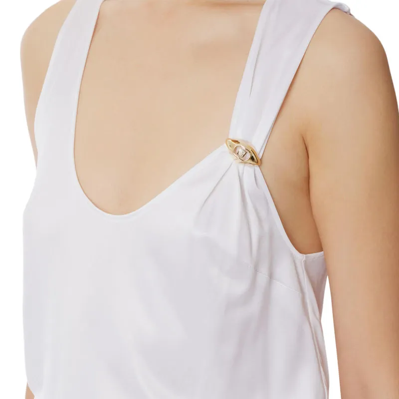 Elisabetta Franchi Shiny Jersey Tank Top-2