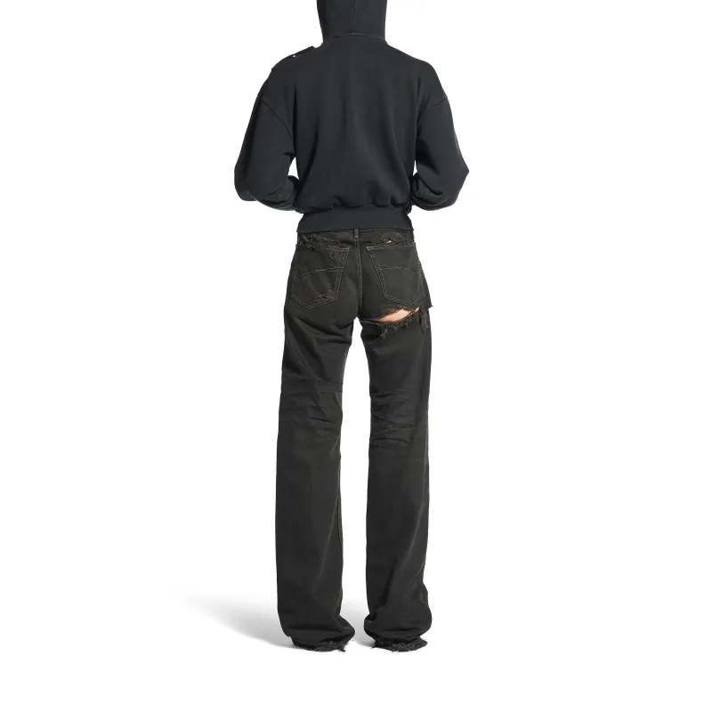 Balenciaga Jeans Slim Fit Men's Dark Charcoal Gray-3