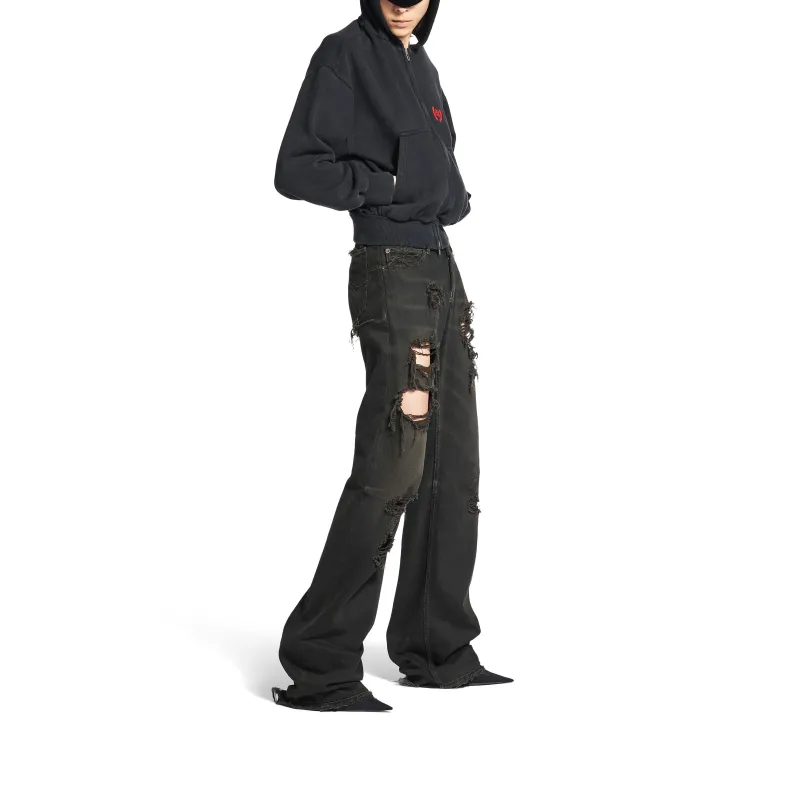 Balenciaga Jeans Slim Fit Men's Dark Charcoal Gray-7