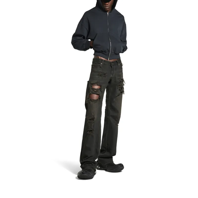 Balenciaga Jeans Slim Fit Men's Dark Charcoal Gray-2