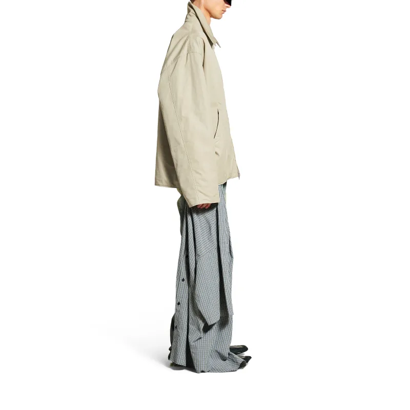 Balenciaga Jackets Coats Loose Fit Style Men's Military Beige-5