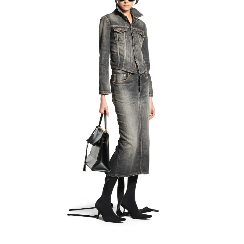 Balenciaga Lace up Skirt-2