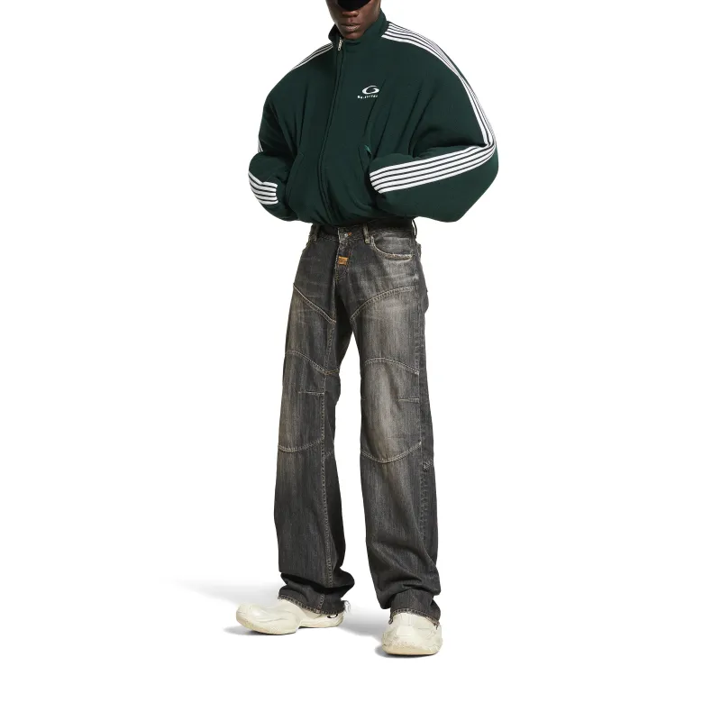 Balenciaga SS25 LOOP SPORTS ICON ROUND Jackets & Coats Loose Fit Unisex Green-8